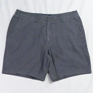 Abercrombie & Fitch 34 x 7" Gray Linen Blend Thighs Out Mens Chino Shorts - Picture 1 of 9