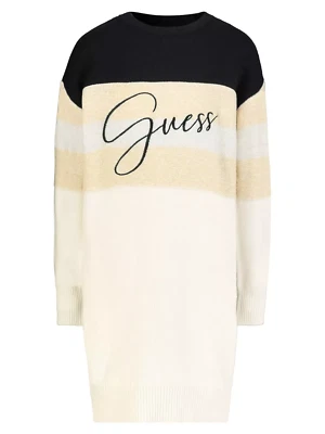 Vestido midi suéter tejido manga larga Guess para niña con logotipo talla 16 años Foto 1 de 4