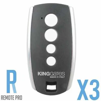3 x Mando a distancia genuino King Gates Stylo para garaje/puerta STYLO2K* STYLO4K* KingGates Foto 1 de 4