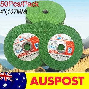 50 x 107mm 4" CUTTING DISCS WHEEL ANGLE GRINDER Ultra thin CUT OFF METAL STEEL - Picture 1 of 6