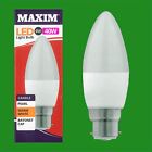 10x 6W (=40W) LED Pearl 2700K Warm White BC B22 Candle Light Bulb Lamp