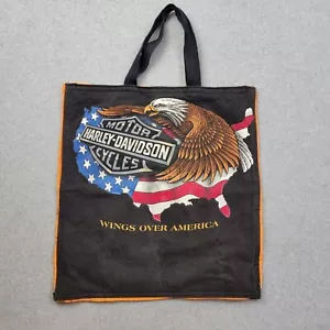 Harley Davidson Bag Vintage 1990's Wings Over America Topeka Kansas Handmade - Picture 1 of 10