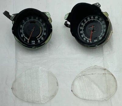 1968-1971 Chevrolet Corvette Tach & Speedometer Tachometer Dash Gauges - Image 1 of 4