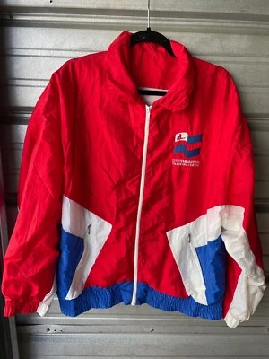Chaqueta cortavientos vintage de Estados Unidos para centro de entrenamiento de gimnasia XL Foto 1 de 4