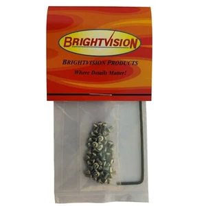 40 SHORT LENGTH 1-72 Hex-Drive Button-Head Screw-In Rivets For Restorations - Picture 1 of 3