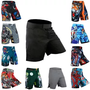 KOYES Kids MMA Shorts Cage Men's Athletic Grappling Muay Thai Trunk Shorts - Picture 1 of 98