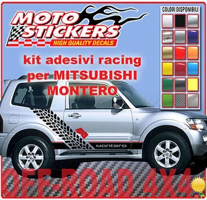Stickers off-Road 4x4 - Mitsubishi Montero - Stickers Kit Sides Racing - Picture 1 of 1