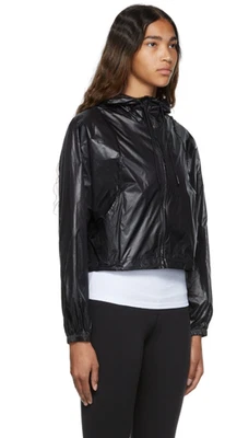 🔥Chaqueta Alo Yoga Sprinter en movimiento negra con capucha cortavientos con capucha talla M🔥 Foto 1 de 4