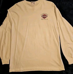 Harley Davidson Long Sleeve Men's T-shirt White Pensacola, FL - Picture 1 of 5