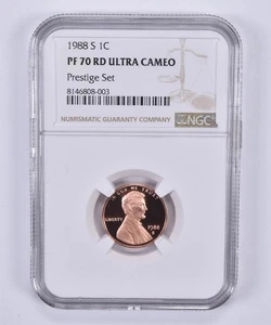 1988-S Lincoln Memorial Cent Prestige Set PF70 UCAM NGC Brown Label *5118 - Picture 1 of 5