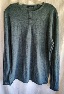 Toscano grauer Strick Henley Langarm Merinowollmischung Pullover Gr. XL - Bild 1 von 7