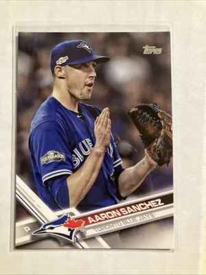 2017 Topps Serie 2 Aaron Sanchez Variación de Imagen SP Aplaudiendo Foto 1 de 2