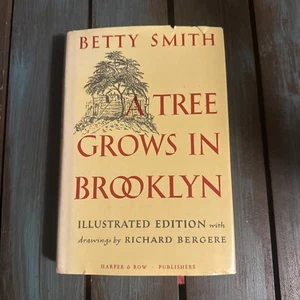 A Tree Grows in Brooklyn ~ BETTY SMITH ~ Illustrated Edition 1947 book club - Picture 1 of 13