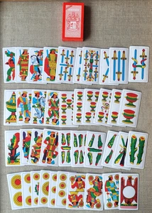 Baraja de cartas italiana rara Piacentine Italia 1988 - Imagen 1 de 10