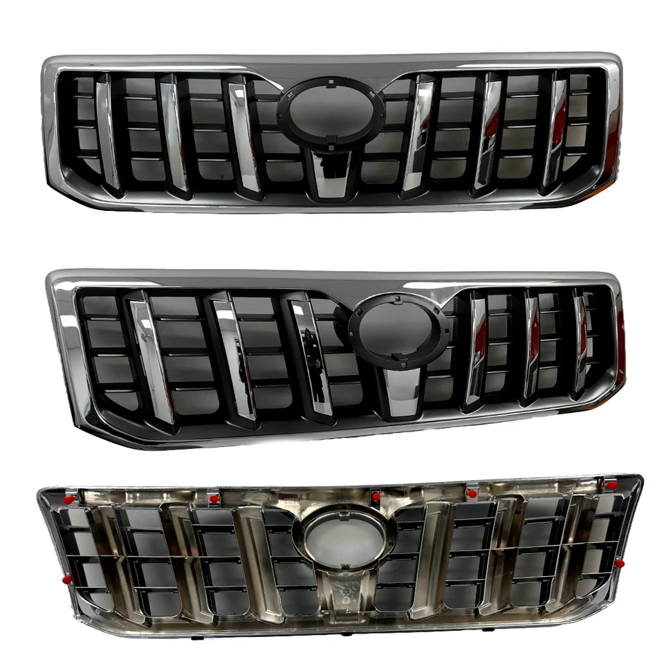 NEW FRONT GRILLE FOR TOYOTA PRADO J120  02/2003 ~ 09/2009 CHROME / BLACK - image 1 of 1