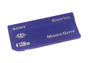 SONY Magic Gate Memory Stick Card 128 MB MagicGate "PURPLE" OEM - Picture 1 of 3