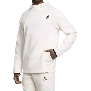 Reebok Hoodie Men Sz 3XL Mens Big NWT Momentum Hoodie In The Color Silver BIRCH - Picture 1 of 10