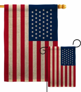 USA 18961908 Sackleinen Garten Flagge Americana Old Glory Yard Haus Banner - Bild 1 von 19
