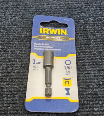 ( QTY 3 ) IRWIN IWAF34214: Impact Performance Power Nut Driver 1/4 x 1-7/8 L in - Image 1 of 4