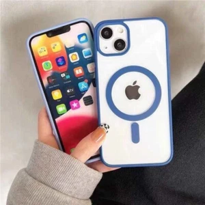 iPhone Clear Case Magsafe Hülle 14 13 12 Pro Max Schutzhülle Cover Handyhülle - Bild 1 von 2