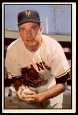 1953 Bowman Color EX-Mt Or Better #76 Jim Hearn New York Giants