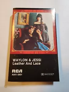 Waylon & Jessi Leather and Lace Cassette (1981, RCA) VG+/EX CS17 - Picture 1 of 2