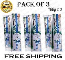 (Pack of 3) Neem Plus Herbal Dental Gel - 100 gm | Herbal Toothpaste