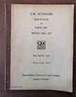 1939 GM & Delco AutoRadio Shop Manual & Parts List Book #149 Models 639A, 407