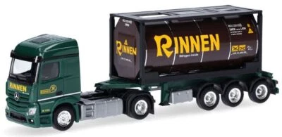 HERPA - MERCEDES-BENZ Actros S. 4x2 con portacontainer a 3 assi e contenitore... - Immagine 1 di 4