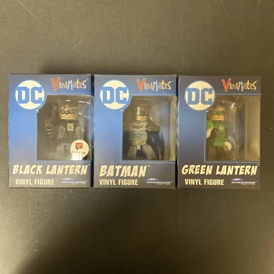 DC Comics Vinimate Diamond Select LOTE DE 3 Linternas Verdes, Batman, Linterna Negra Foto 1 de 4