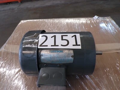 LEESON C6T17FC2E 110048.00 AC MOTOR Frame  056C, 1HP 1725RPM 208-230/460V - Image 1 of 4