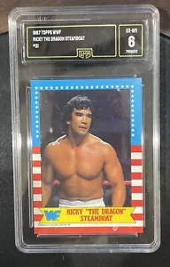 1987 TOPPS WWF #21 RICKY THE DRAGON STEAMBOAT GMA 6 WWE - Picture 1 of 2