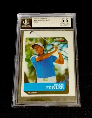 RICKIE FOWLER ROOKIE 2016 SI FOR KIDS RARE PGA USA GOLF STAR PUMA BGS 5.5 - Image 1 of 2