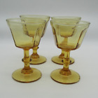 Lenox Yellow Gold Antique Set Of 4 Champagne Sherbet Glasses 4 5/8" Tall