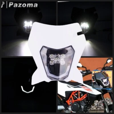 Dirt Bike LED Headlight Kit For XCW EXC 300 TPI Six Days 300 EXC-F 500 690 SMC R - Imagem 1 de 4
