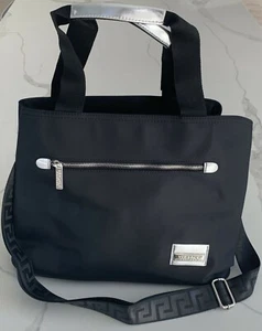 Bolso de Mano VERSACE PARFUMS Negro y Plateado / Comprador / Bandolera / Bolso de Playa - Imagen 1 de 8