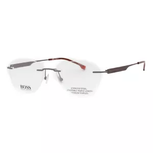 Hugo Boss BOSS 1265/B 0R3Z 00 Matte Ruthenium 54mm Eyeglasses New Authentic - Picture 1 of 2