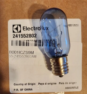 Electrolux 241552802 Frigidaire Refrigerator Light Bulb NEW  - Image 1 of 2