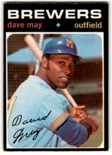 1971 O-Pee-Chee Dave May #493 Milwaukee Brewers