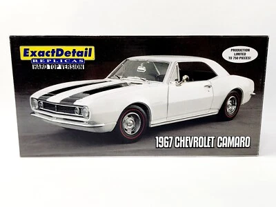 EXACT DETAIL 1967 CHEVROLET CAMARO HARD TOP WHITE 1/18 SCALE VERY NICE IN BOX!! - Image 1 of 4