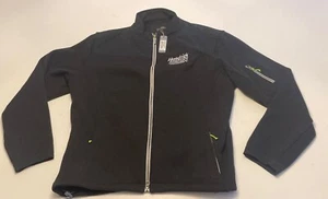 Peter Millar Crown Sport Jacket NWT $195 Sweater Black Full Zip Company Logo - Picture 1 of 12