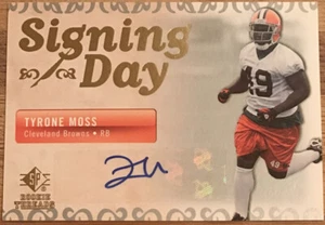 2007 SP Rookie Threads Signing Day Autographs Tyrone Moss SDA-TM - Picture 1 of 3
