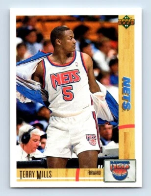 1991-92 Upper Deck Terry Mills Rookie New Jersey Nets #289 - Image 1 of 2
