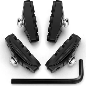 2 Pairs Premium Bike Brake Pads, Professional Caliper Brake Pads for Road Bicycl - Afbeelding 1 van 3