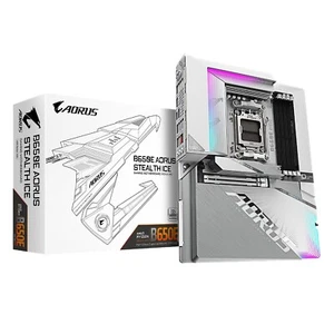 Gigabyte B650E AORUS STEALTH ICE Motherboard AMD AM5 DDR5 M.2 PCIe 5.0x16 Wi-Fi7 - Picture 1 of 6