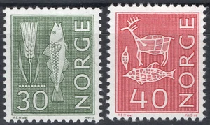 10 Norway 1967-68, NK 595-96, MNH, Stamps with phosphor, - Picture 1 of 1