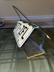 Hanging Bird House Made From 3 License Plates