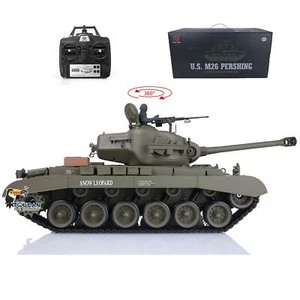 2.4Ghz Henglong 1/16 7.0 Plastic M26 Pershing RC Tank 3818 W/ 360° Turret - Picture 1 of 12