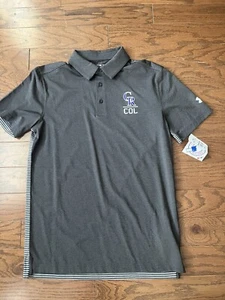 New NWT S/S Colorado Rockies Coaches Polo Shirt Mens Size S Small - Picture 1 of 11