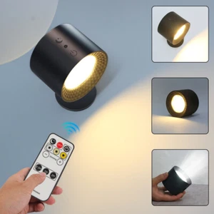 Moderne LED Lampe Wandleuchte 360° Magnetisch Wiederaufladbar Wandleuchte - Picture 1 of 15